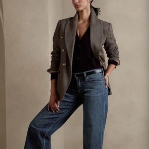Banana Republic low-rise, wide-leg jeans